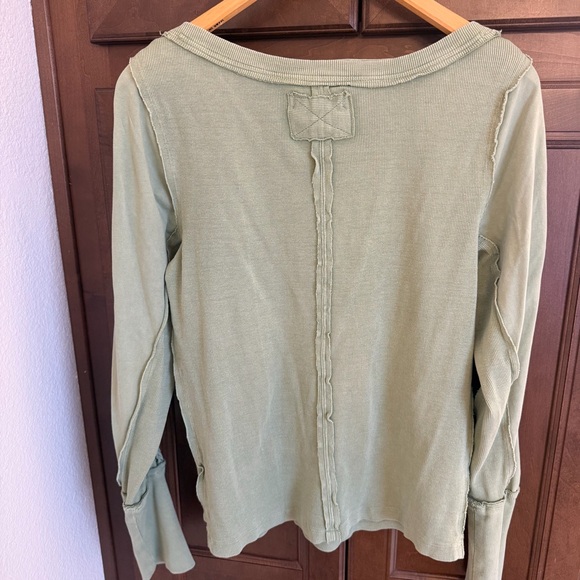 We The Free Olive Long Sleeve Women's Top - Picture 3 of 5